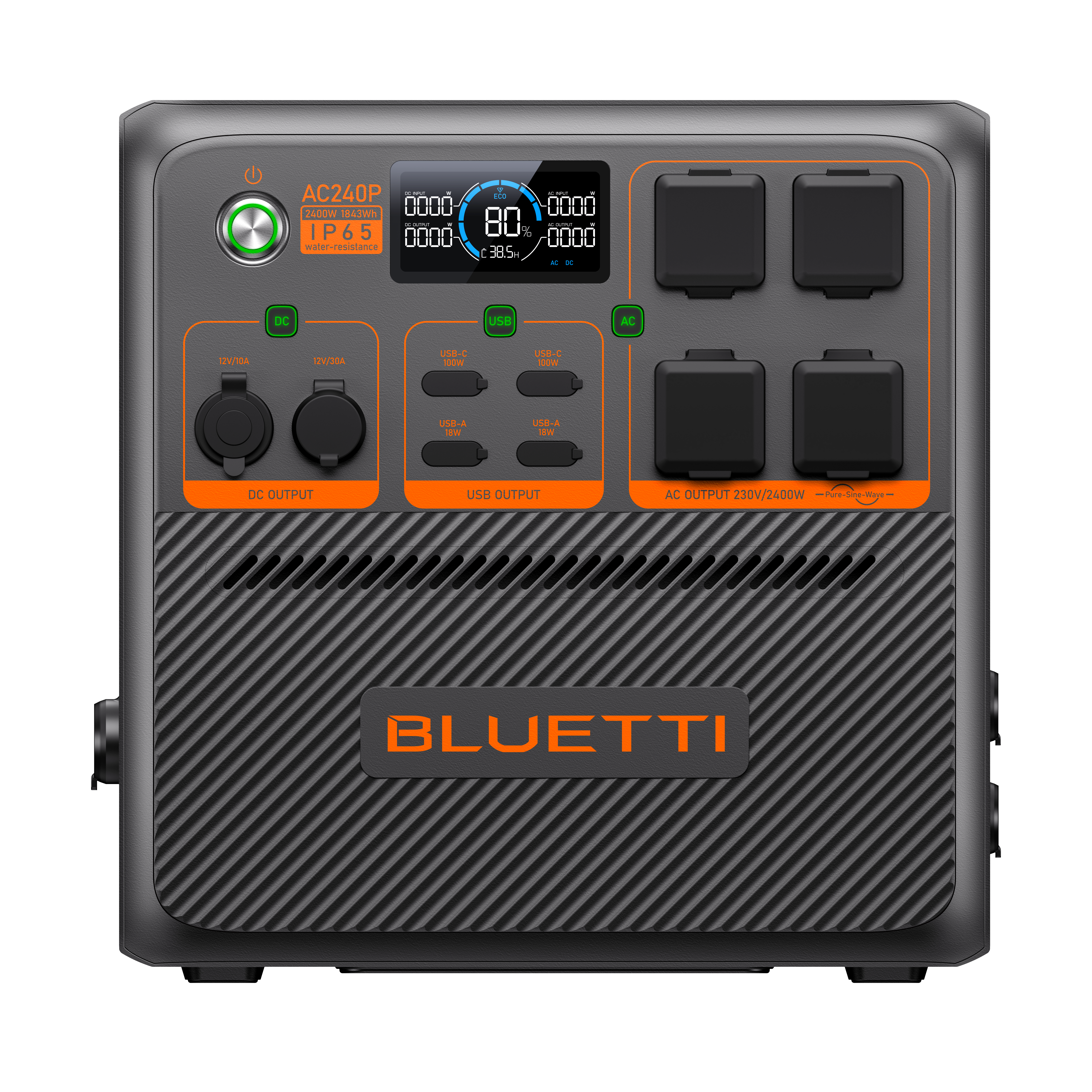 BLUETTI AC240P Portable Power Station | 2,400W 1,843Wh